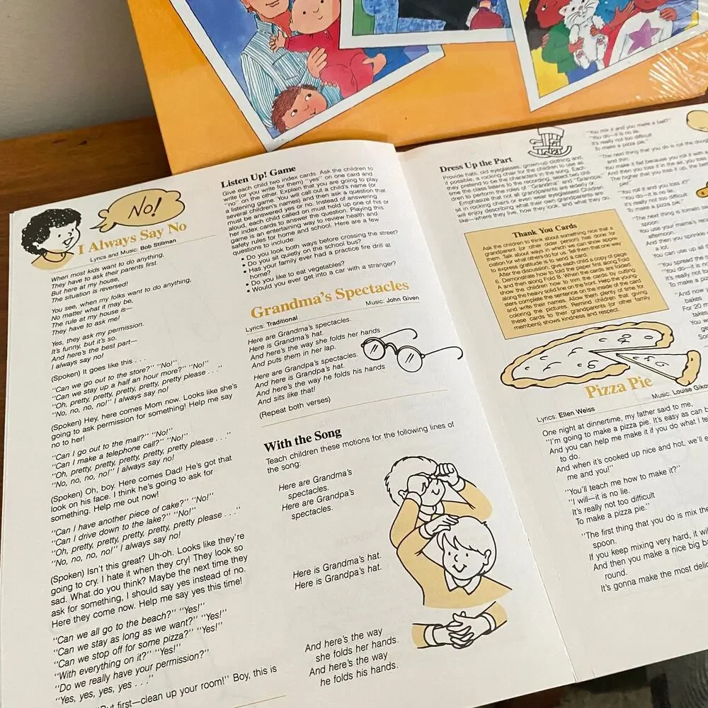 Vintage 1989 Families Sing & Learn Vinyl Record